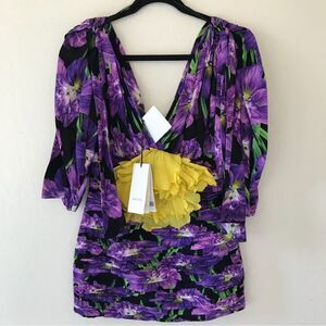 NWT Gucci silk floral short dress